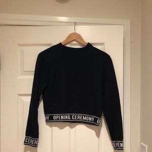 Opening Ceremony Torch Cropped Sweatshirt